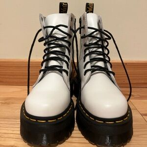 Dr. Martens Jadon Boot - White mens 5 women’s 6